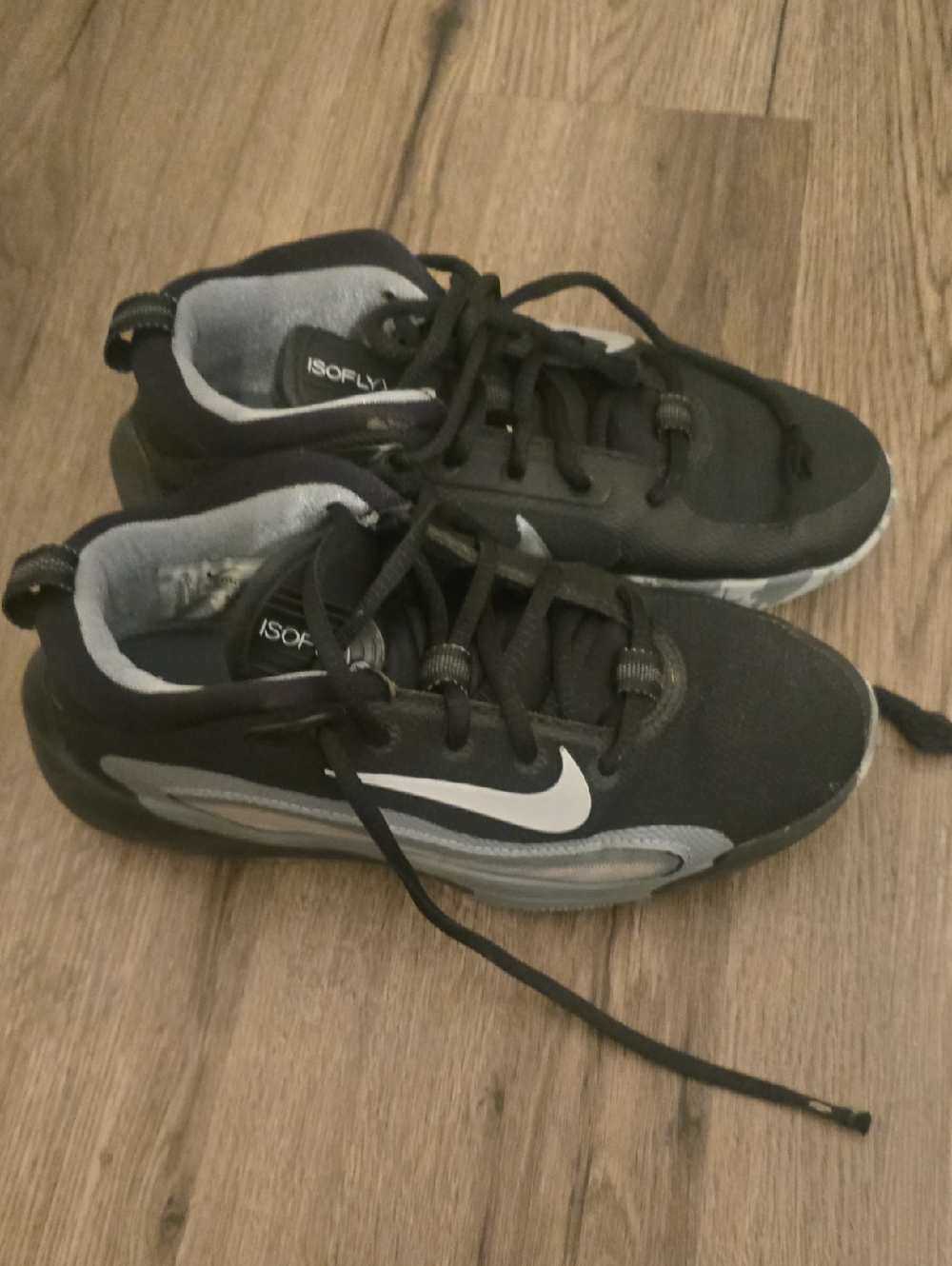 Nike Kids Black and White Low-Top Sneakers